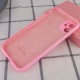 Чохол Silicone Case Full Camera Protective (AA) для Apple iPhone 12 (6.1") Рожевий / Light pink