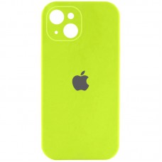 Чохол Silicone Case Full Camera Protective (AA) для Apple iPhone 14 (6.1") Кислотно-зелений / Acid Green