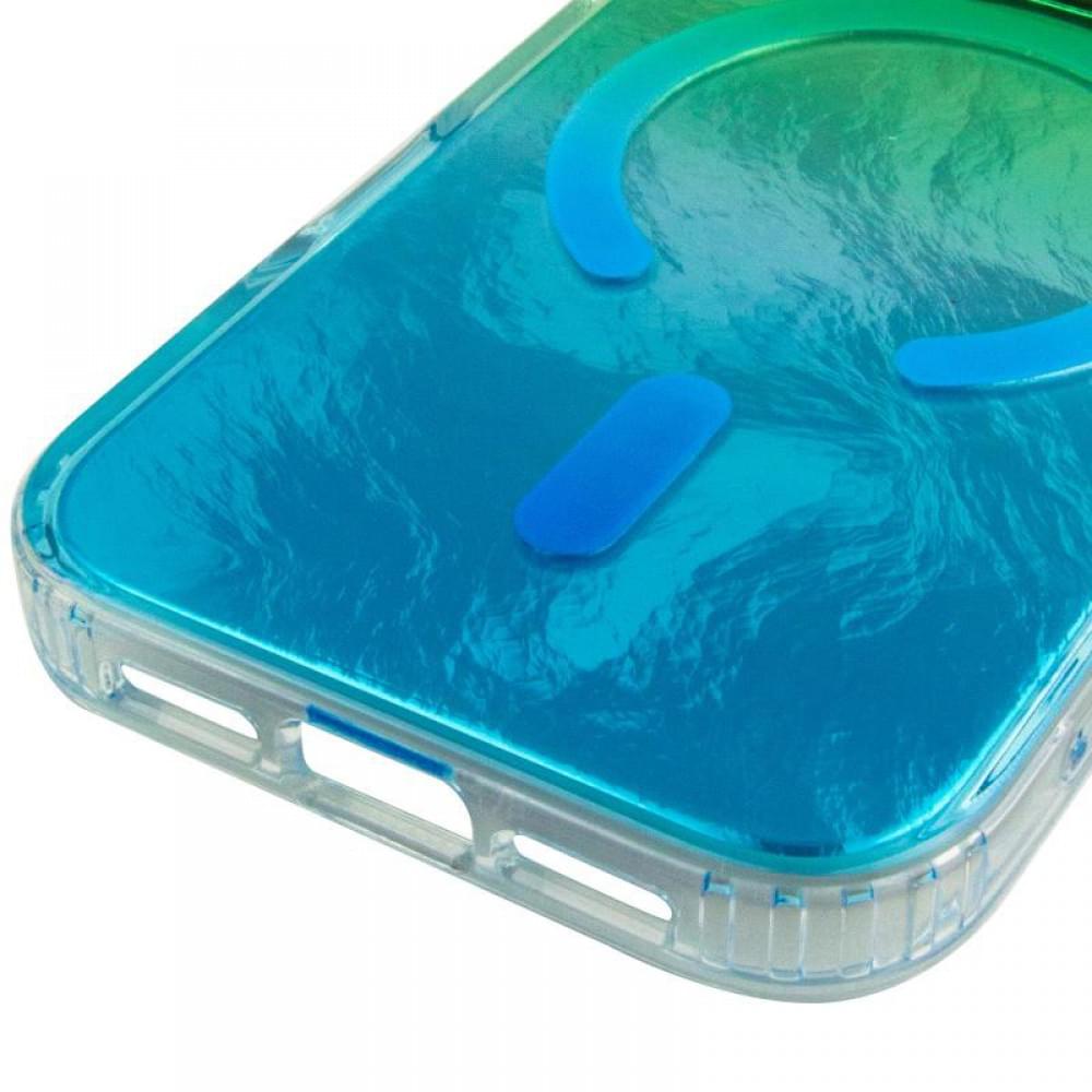 Чохол TPU Shiny Mountain (MagFit) для Apple iPhone 17 Pro (6.3") Green / Blue