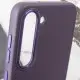 Шкіряний чохол Bonbon Leather Metal Style для Samsung Galaxy S23 Фіолетовий / Dark Purple