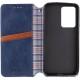 Шкіряний чохол-книжка GETMAN Cubic (PU) для Motorola Moto G85 Синій