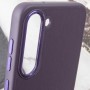 Шкіряний чохол Bonbon Leather Metal Style для Samsung Galaxy S23 Фіолетовий / Dark Purple