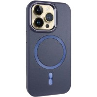 Шкіряний чохол SnapCase with MagSafe для Apple iPhone 12 Pro Max (6.7") Dark Blue