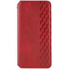 Шкіряний чохол-книжка GETMAN Cubic (PU) для Samsung Galaxy S24 FE Червоний