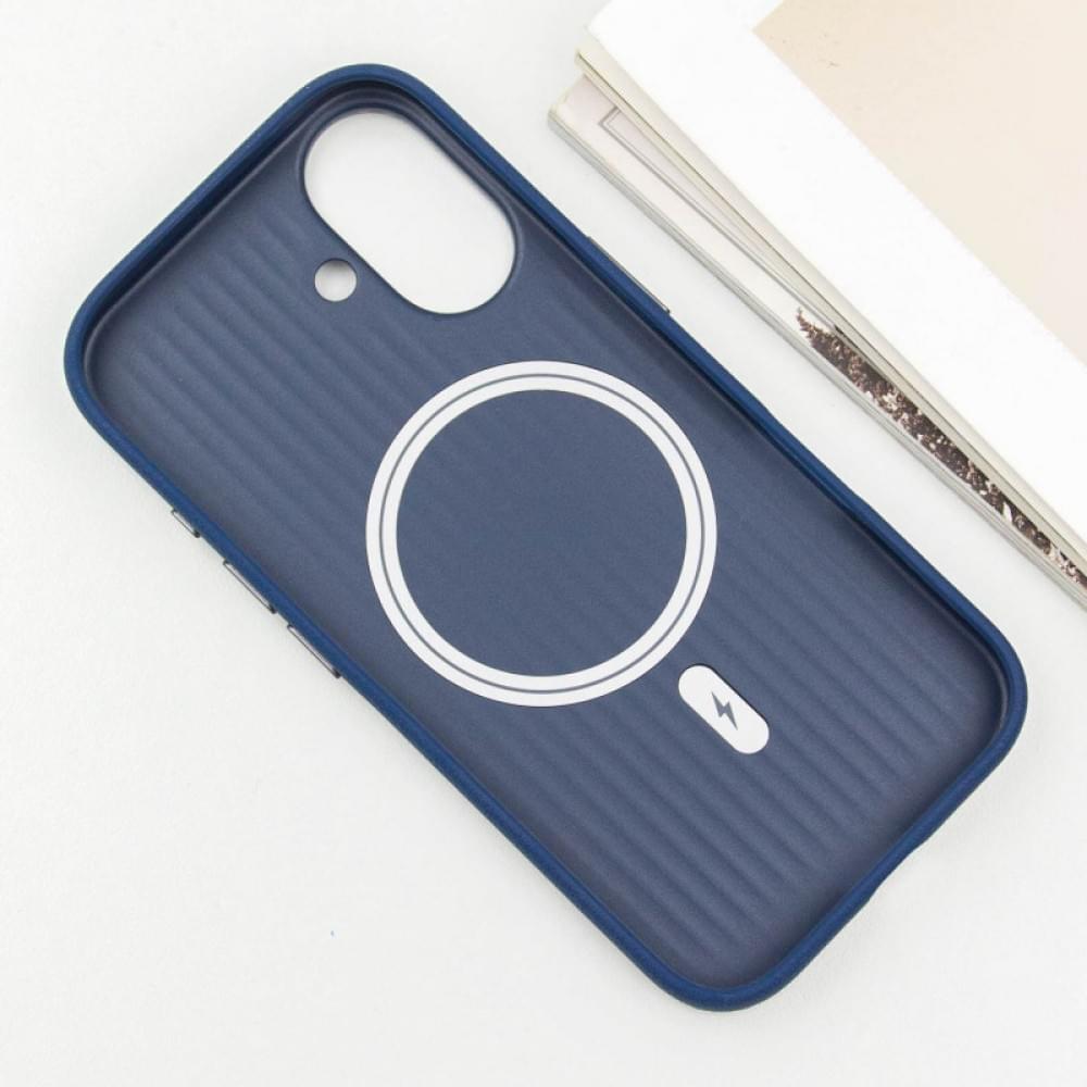 Кожаный чехол Carved with MagSafe для Apple iPhone 16 (6.1")