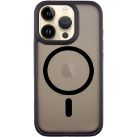 TPU+PC чохол Metal Buttons with MagSafe для Apple iPhone 16 Pro Max (6.9") Чорний
