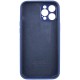 Чохол Silicone Case Full Camera Protective (AA) для Apple iPhone 12 Pro Max (6.7") Синій / Deep navy