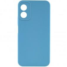 Чохол TPU GETMAN Liquid Silk Full Camera для Motorola Moto G24 Блакитний / Blue