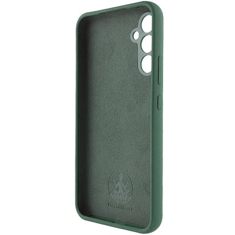 Чохол Silicone Cover Lakshmi Full Camera (AA) with logo для Samsung Galaxy A55 Зелений / Dark green