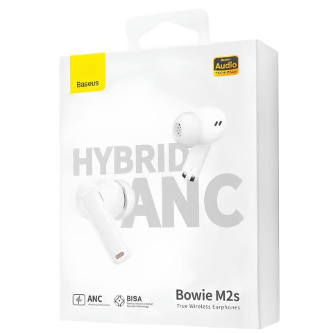 Бездротові TWS навушники Baseus Bowie M2s (NGTW350102) Moon White