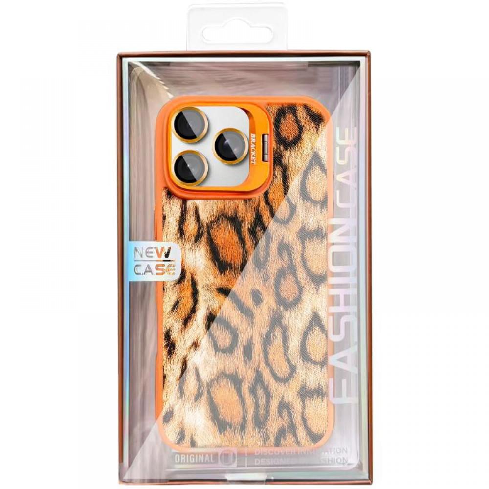 Чохол TPU+PC Wild Leopard with MagSafe and Lens для Apple iPhone 15 Pro (6.1") Orange