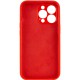 Чохол Silicone Case Full Camera Protective (AA) NO LOGO для Apple iPhone 13 Pro Max (6.7") Червоний / Red