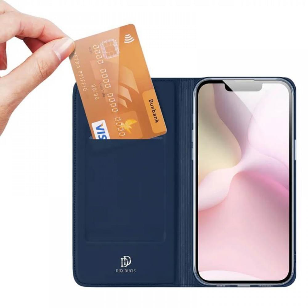 Чехол-книжка Dux Ducis с карманом для визиток для Apple iPhone 16e (6.1")