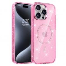 Чохол TPU Eclipse Sparkle (MagFit) для Apple iPhone 15 Pro (6.1") Pink