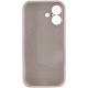 Чохол Silicone Case Full Camera Protective (AA) для Apple iPhone 16 (6.1") Сірий / Lavender