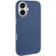 Шкіряний чохол Carved with MagSafe для Apple iPhone 16 (6.1") Blue