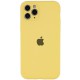 Чохол Silicone Case Full Camera Protective (AA) для Apple iPhone 12 Pro (6.1") Жовтий / Yellow