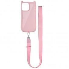 Чохол TPU GETMAN Cat with straps для Apple iPhone 16 Pro (6.3") Pink