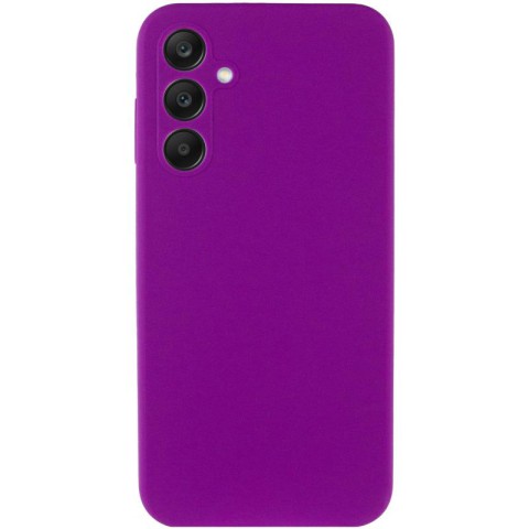 Чохол Silicone Cover Lakshmi Full Camera (AAA) для Samsung Galaxy A36 5G Сливовий / Purple