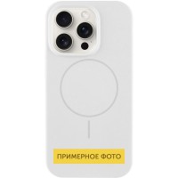 Чохол Silicone Case Full Protective (AA) NO LOGO with MagSafe для Apple iPhone 15 (6.1") Білий / White