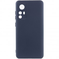 Чохол Silicone Cover Lakshmi Full Camera (AA) для Xiaomi 12T / 12T Pro Синій / Midnight Blue