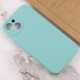 Чохол Silicone Case Full Camera Protective (AA) NO LOGO для Apple iPhone 14 (6.1") Бірюзовий / Marine Green