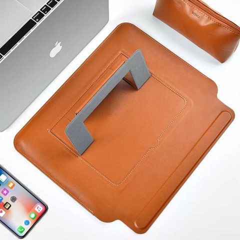 Чохол з підставкою WIWU SKIN PRO Portable Stand Sleeve 13.3" Коричневий