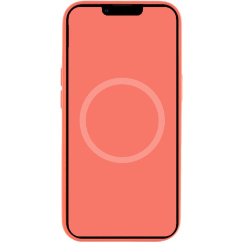 Чохол Silicone case (AAA) with Magsafe and Animation для Apple iPhone 13 (6.1") Рожевий / Pink Pomelo