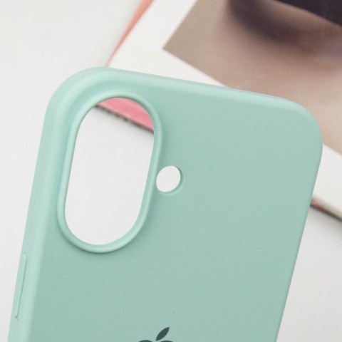 Чохол Silicone Case Full Protective (AA) для Apple iPhone 16 (6.1") Бірюзовий / Turquoise