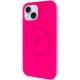 Чохол Silicone Case Full Protective (AA) with MagSafe для Apple iPhone 14 (6.1") Рожевий / Barbie pink