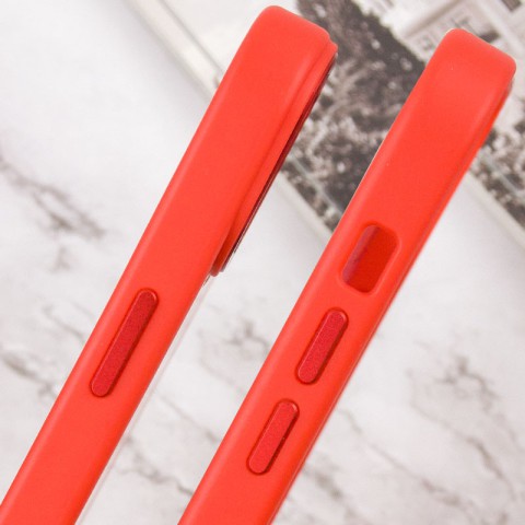 Чохол TPU+Glass Sapphire Midnight Open Camera with MagSafe для Apple iPhone 15 Plus (6.7") Червоний / Red