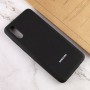 Чохол Silicone Cover Full Protective (AA) для Samsung Galaxy A02 Чорний / Black