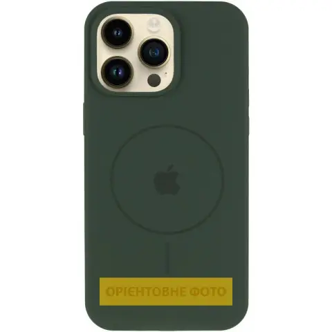 Чохол Silicone Case Full Protective (AA) V2 with MagSafe для Apple iPhone 16 (6.1") Зелений / Cyprus Green