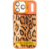 Чохол TPU+PC Wild Leopard with MagSafe and Lens для Apple iPhone 17 Air (6.5") Orange