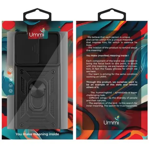 Чохол Ummi Camshield Serge Ring для Motorola Moto G56 5G Чорний / Black