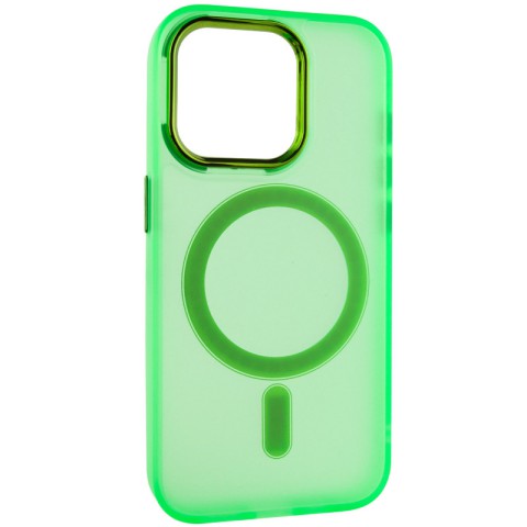 Чохол TPU+PC Lily with MagSafe для Apple iPhone 14 Pro (6.1") Neon Green