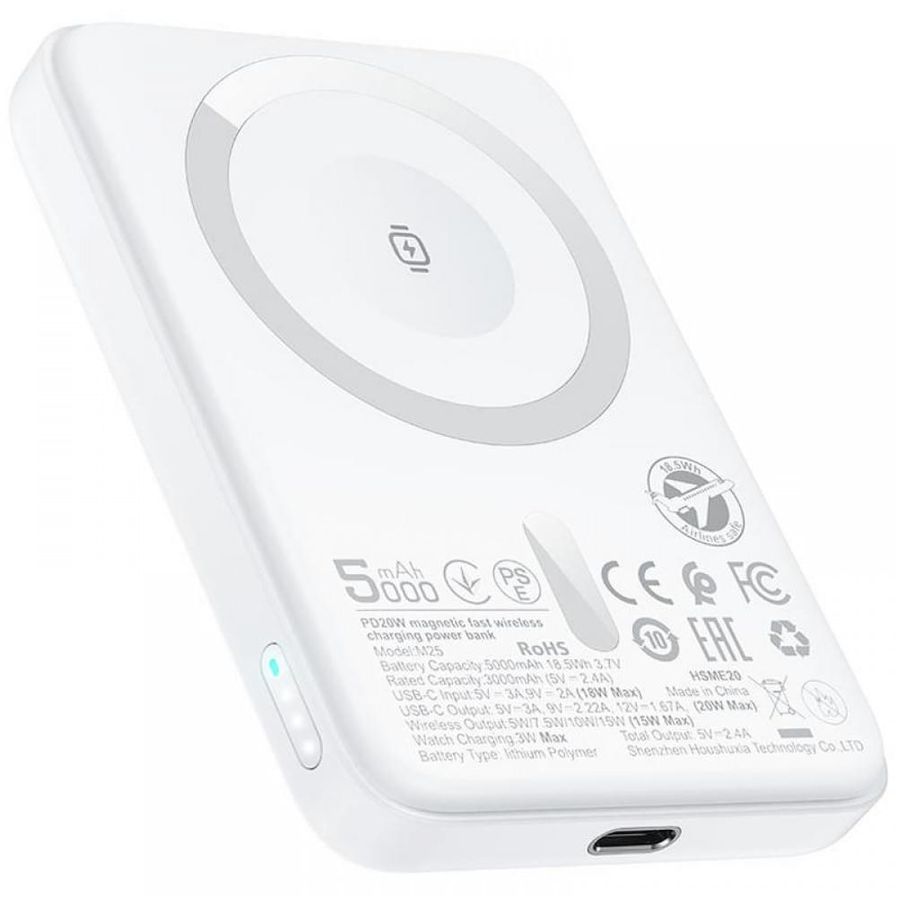 Портативний ЗП Power Bank Acefast M25 20W з БЗП+iWatch 5000 mAh White