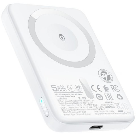 Портативний ЗП Power Bank Acefast M25 20W з БЗП+iWatch 5000 mAh White