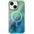 Чохол TPU Shiny Mountain (MagFit) для Apple iPhone 14 / 13 (6.1") Green / Blue