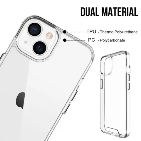 Чохол TPU Space Case transparent для Apple iPhone 15 (6.1") Прозорий