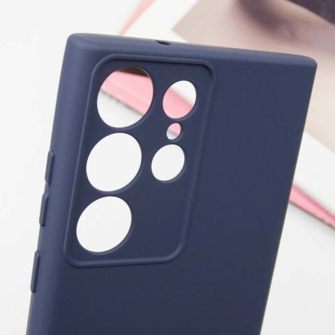 Чохол Silicone Cover Lakshmi Full Camera (AA) для Samsung Galaxy S25 Ultra Синій / Midnight Blue