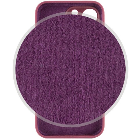 Чохол Silicone Case Full Camera Protective (AA) для Apple iPhone 13 Pro Max (6.7") Бордовий / Plum
