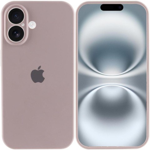 Чохол Silicone Case Full Camera Protective (AA) для Apple iPhone 16 (6.1") Сірий / Lavender