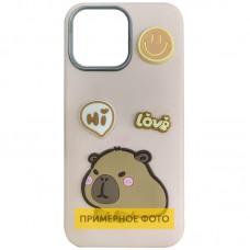 Чохол TPU Leather Toys для Xiaomi Redmi Note 14 Pro 5G Capybara / Pink