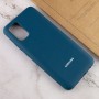 Чохол Silicone Cover Full Protective (AA) для Samsung Galaxy A02s Синій / Cosmos Blue