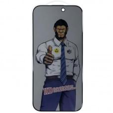 Захисне скло Privacy 5D Anti-Static (тех.пак) для Apple iPhone 17 / 16 Pro (6.3") Чорний