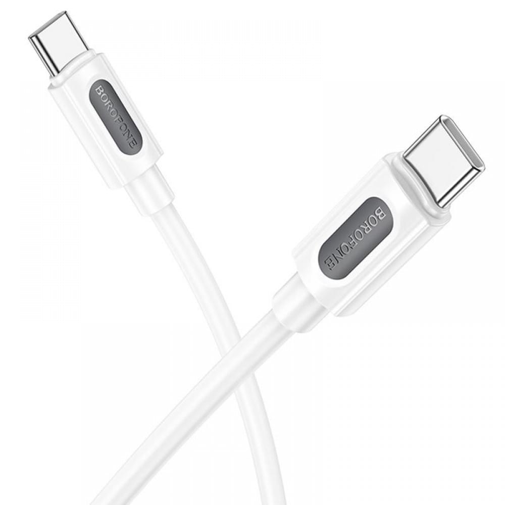 Дата кабель Borofone BX114 Structure Type-C to Type-C 60W (1m) White
