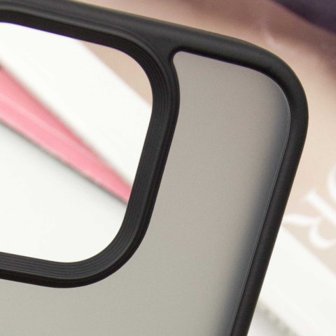 TPU+PC чохол Metal Buttons для Apple iPhone 16 Pro Max (6.9") Чорний