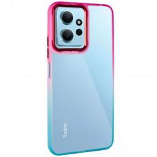 Чохол TPU+PC Fresh sip series для Xiaomi Redmi Note 12 4G Бірюзовий / Рожевий