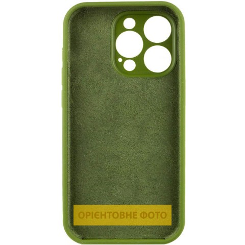 Чохол Silicone Case Full Camera Protective (AA) NO LOGO для Apple iPhone 17 Pro Max (6.9") Зелений / Dark Olive